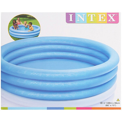 Бассейн надувной круглый 16838 см Crystal Blue Intex (58446)_10