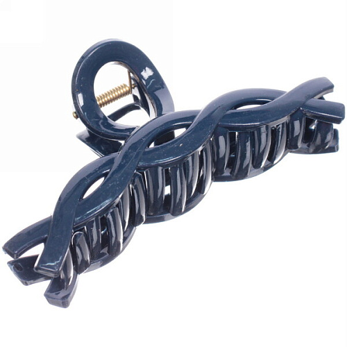 Заколка-краб для волос  на блистере Magic Gloss, косичка, микс 6 цветов, 11см (Кокетка)_11