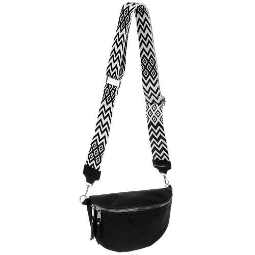 Сумка женская через плечо ИМАНИ, цвет черный, три кармана, 241975см (лейбл Ultramarine)_4