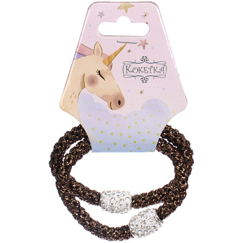 Резинки для волос 2шт МАЛЬТА, шамбала, микс 6 цветов, d-5,5см (подвес Единорог)_7