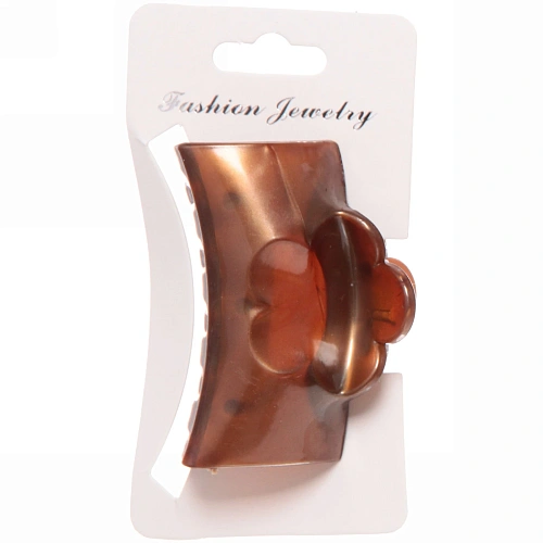 Заколка-краб для волос на блистере Gold Collection - Vera, микс 3 цвета, 6см _8