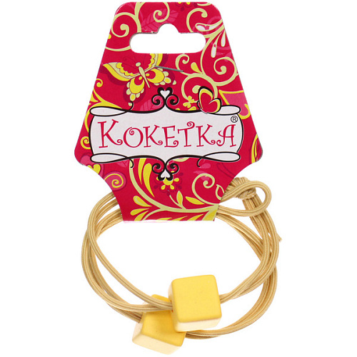 Резинки для волос 2шт Астория, яркие кубики, микс 6 цветов, d-5,5см_5