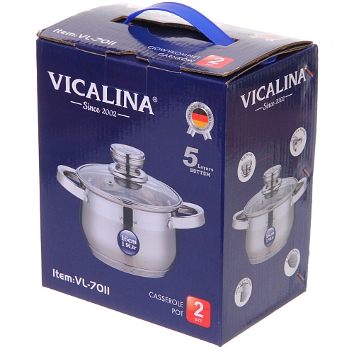 Кастрюля из нержавеющей стали VICALINA 1,9л, индукция, VL-7011_3