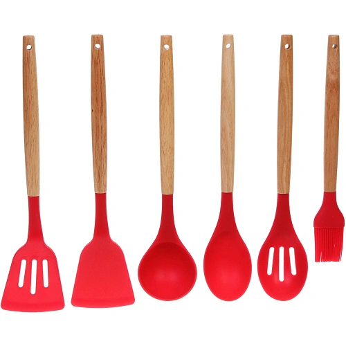 Набор кухонных принадлежностей 12шт Felicità красный_3