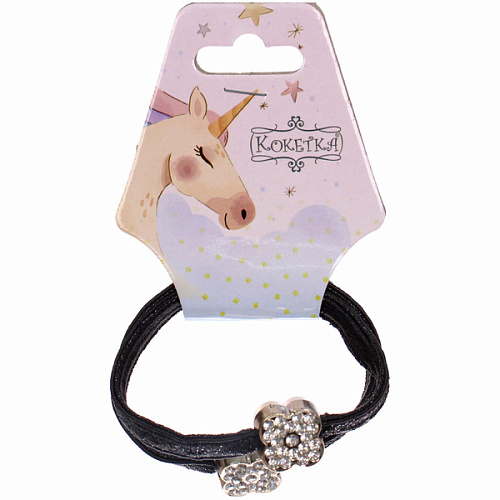 Резинки для волос 2шт МАЛЬТА, цветочки, микс 6 цветов, d-5,5см (подвес Единорог)_8