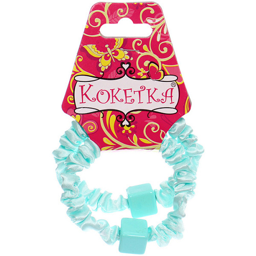 Резинки для волос 2шт Мята, кубики, микс 5 цветов, d-5см (Кокетка)_6