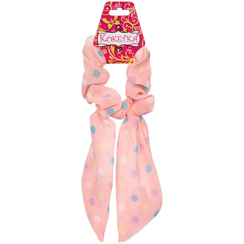 Резинка для волос La Belle, горошек, микс 6 цветов, 813см (подвес Кокетка)_5