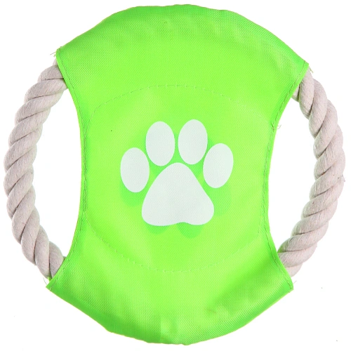 Игрушка текстиль Фрисби, цвет зеленый, 18см (лейбл)_3