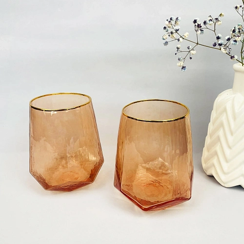 Стакан 450мл ICE CRYSTAL в наборе 4шт, медовый_3