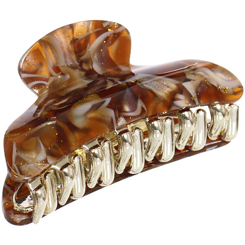 Заколка-краб для волос  ЭЙФОРИЯ, лана, микс 6 цветов, 7см (блистер Кокетка)_15