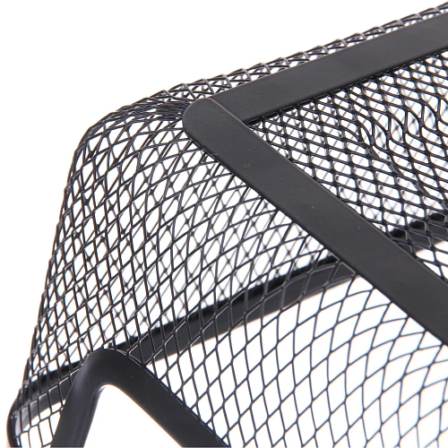 Корзина для хранения металлическая с деревянными ручками ФАРГО, цвет чёрный, 171023см (лейбл Селфи)_6